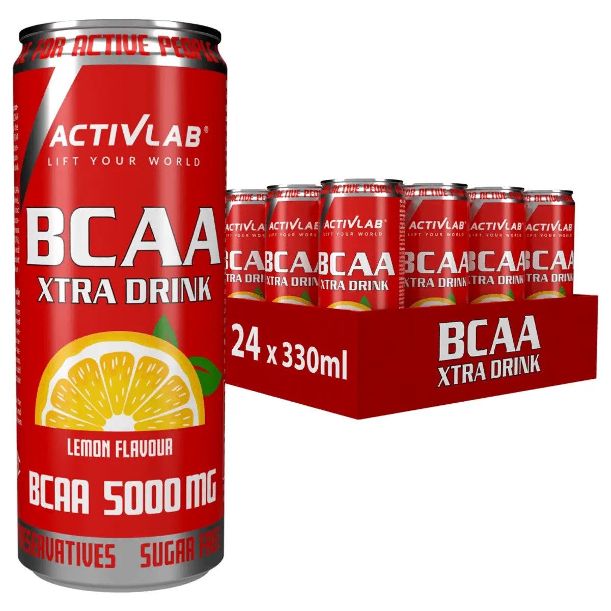Activlab BCAA Xtra Drink 5000mg 24x330ml - Orange Flüssigkeit, 7920 ml, Flüssigkeit