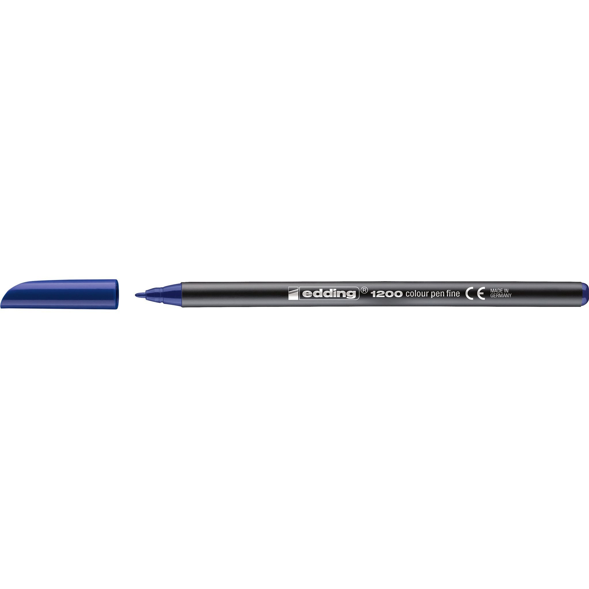 edding Malstift Edding Fasermaler fein 1200 blau