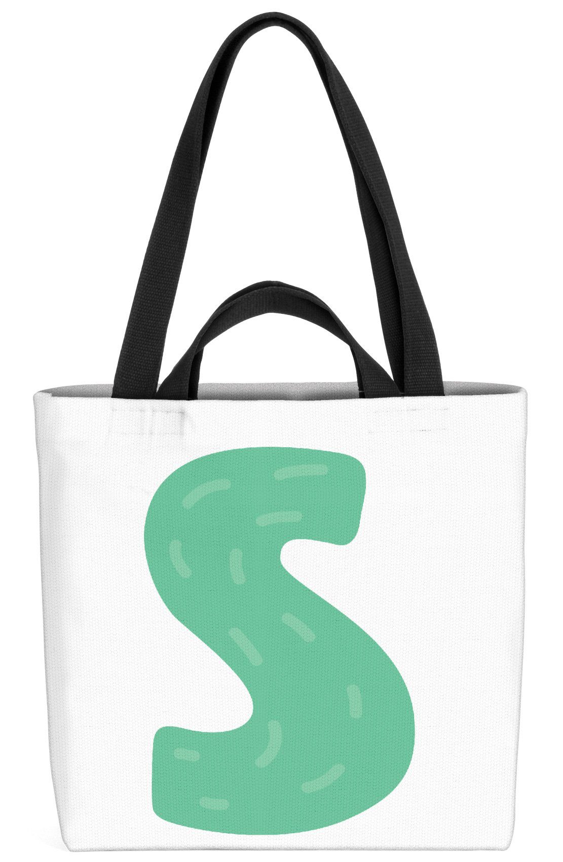 Alphabet Henkeltasche (1-tlg), Farben Buchstabe Schrif S Buchstabe Namen VOID Namen S Geburtstag