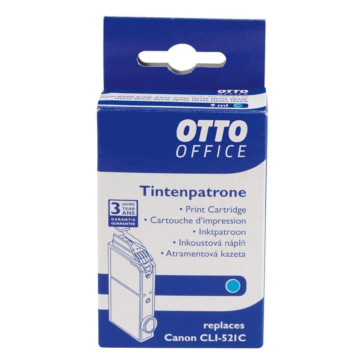 Office (ersetzt Office cyan) Otto Canon CLI-521C Tintenpatrone »CLI-521C«,