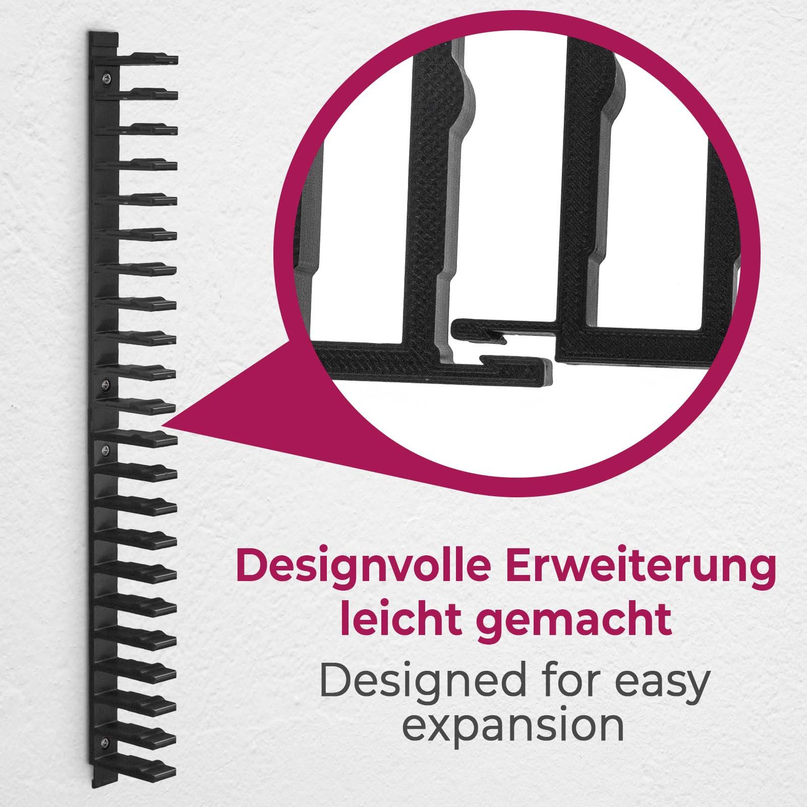 Mobilefox Media-Regal Floating Wandhalterung Blu Ray Halter passend für Sony PS4 PS5