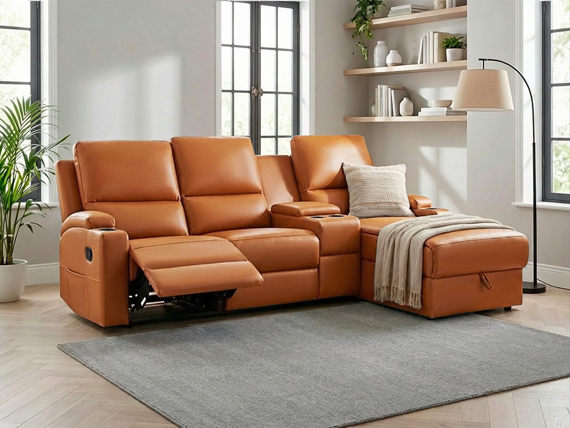 OTTO home Ecksofa NAPORI Multimediasofa, 3er Kinosessel XXL, L-Form, 3 Bezu günstig online kaufen