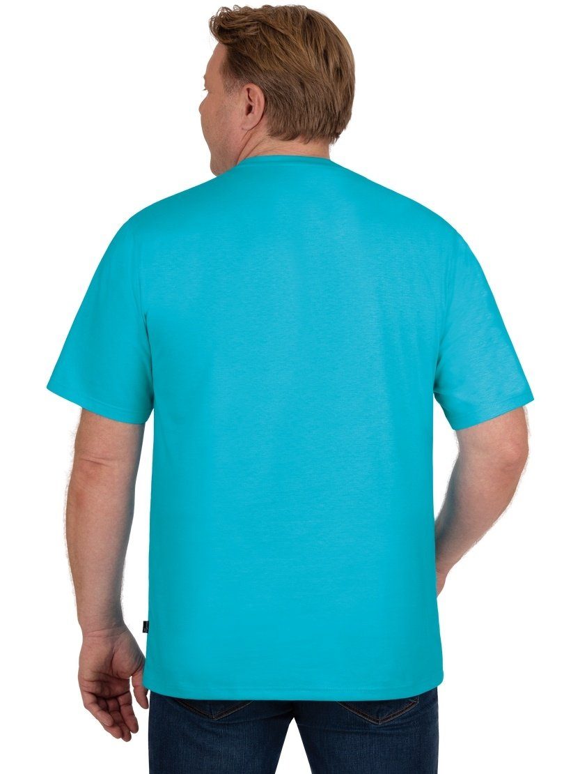 T-Shirt Baumwolle azur TRIGEMA DELUXE T-Shirt Trigema