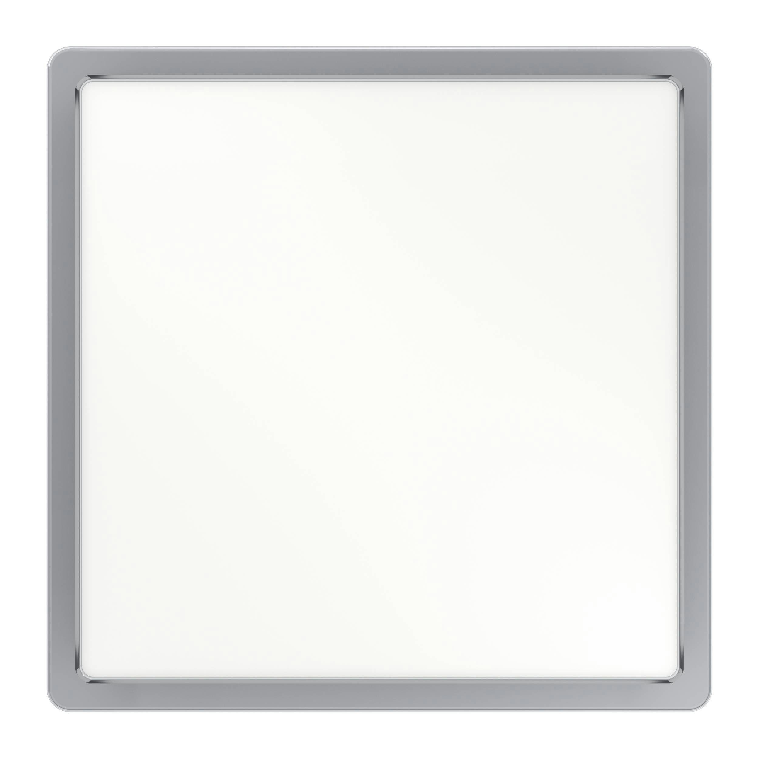 EGLO Aufbauleuchte Fueva 5 Deckenlampe, Badlampe, Stahl und Kunststoff, chrom, weiß, IP44, LED fest integriert, Warmweiß, Ø 28,5 cm, Aufbauleuchte, Bad-Deckenlampe, LED Aufbaulampe, IP44