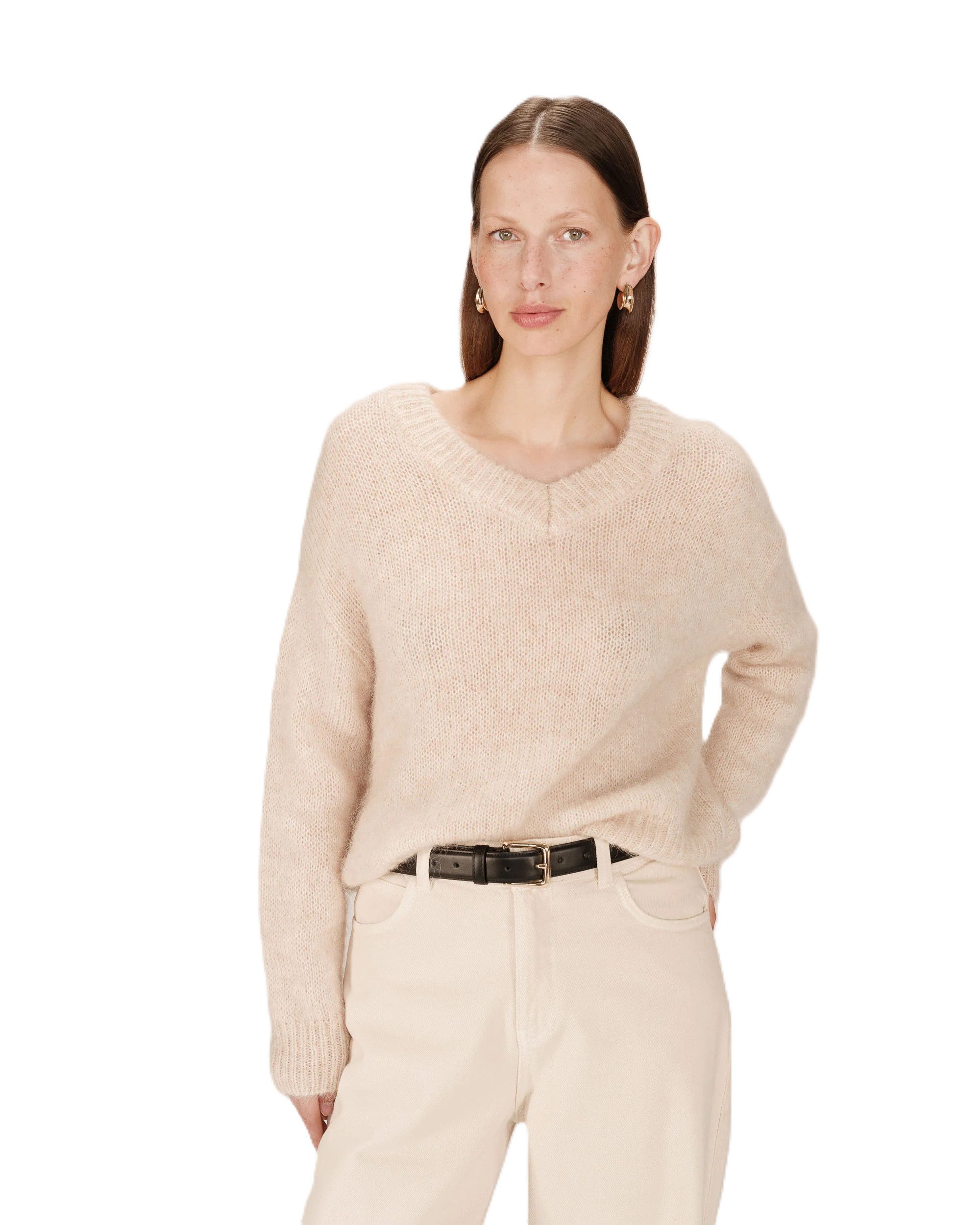 Grace & Mila Strickpullover Alpaca wool sweater SABADO - Pullover - Wollpullover