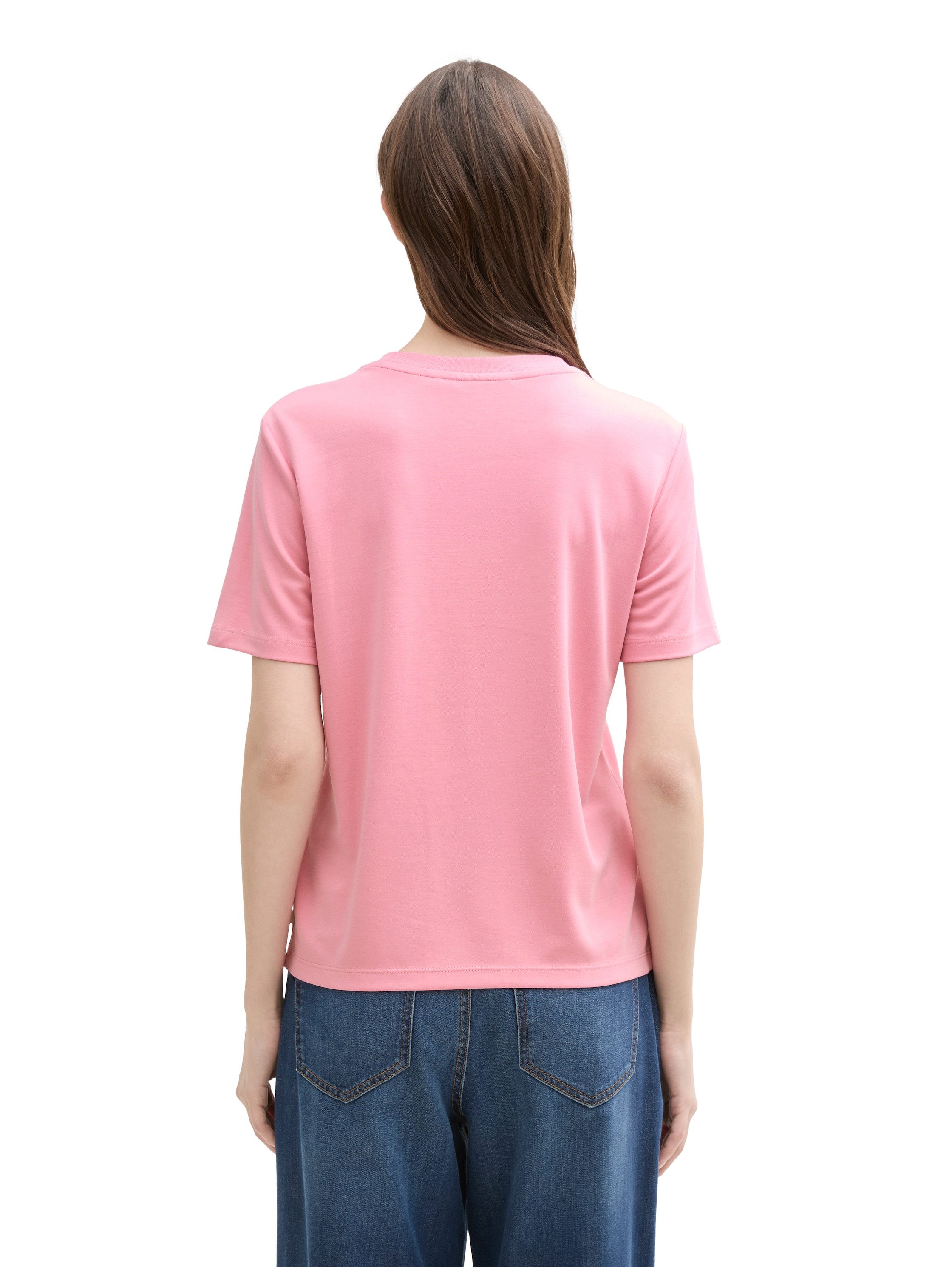 TOM TAILOR Denim Rundhalsshirt mit Rundhalsausschnitt günstig online kaufen