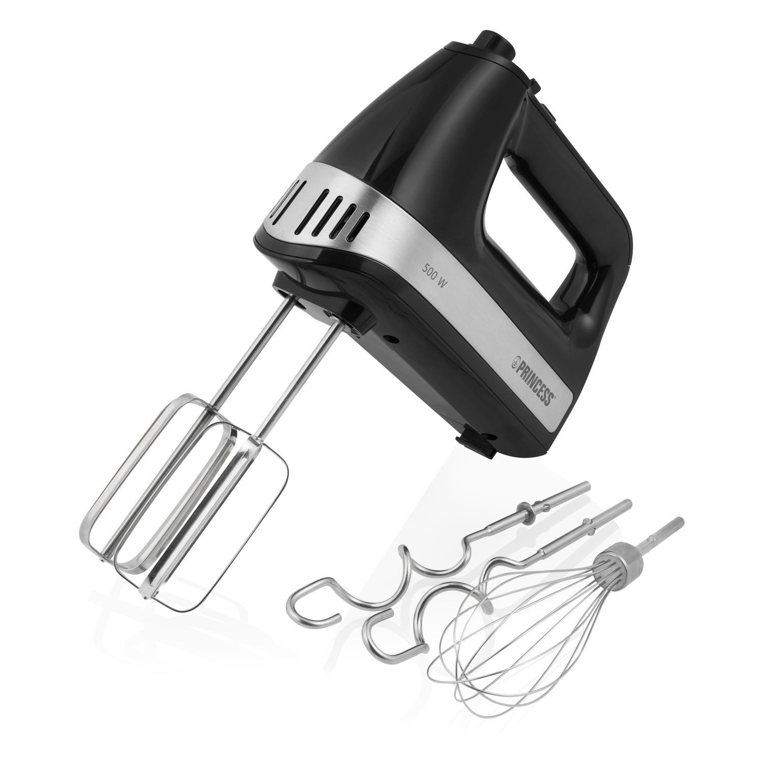 PRINCESS Handmixer Princess 222206 Handmixer Power 500 - leistungsstarker Motor - Aufbewa, 500 W, Aufbewahrungsbox - 500 Watt