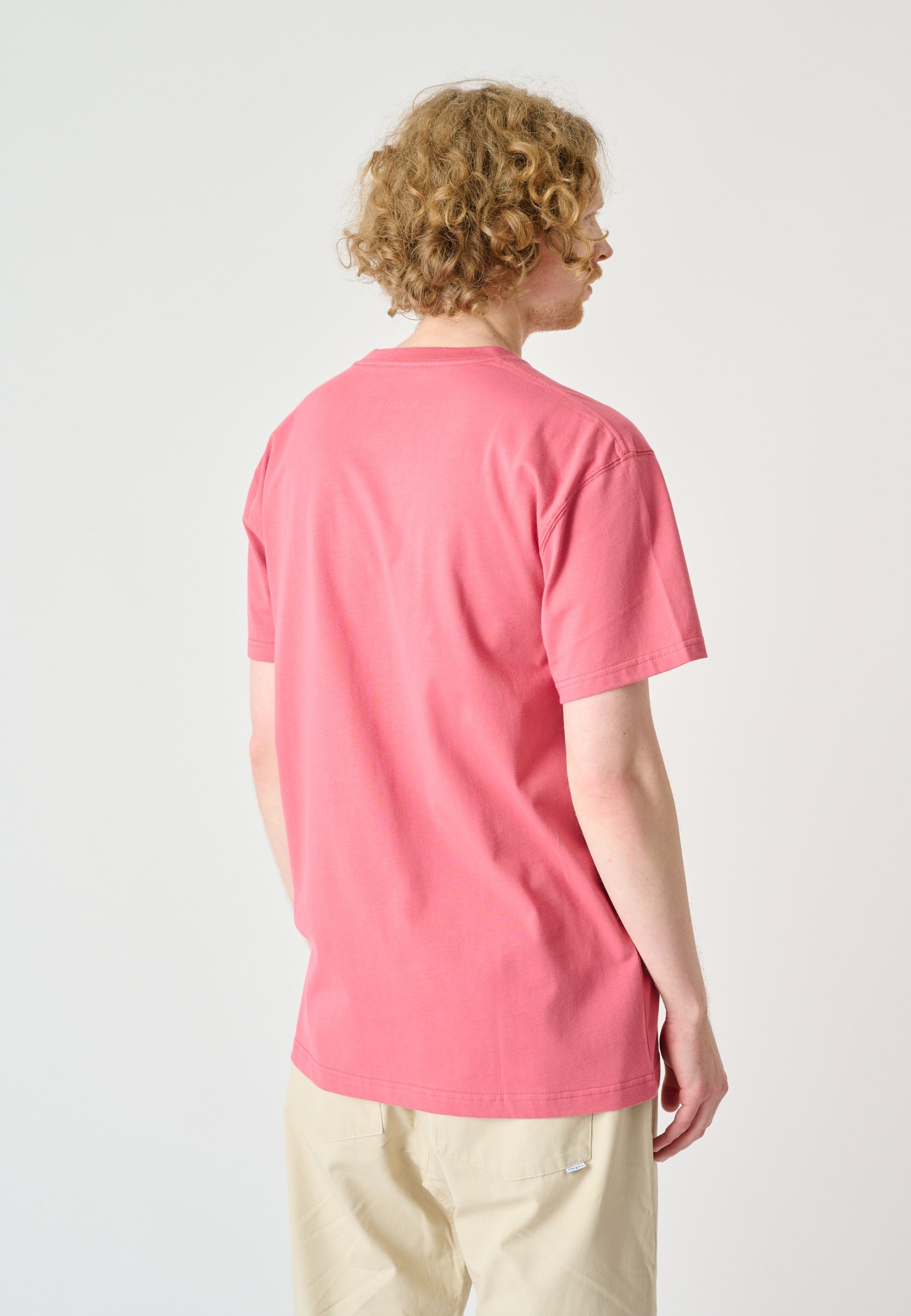Cleptomanicx T-Shirt mit on modischem rot Frontprint Keep