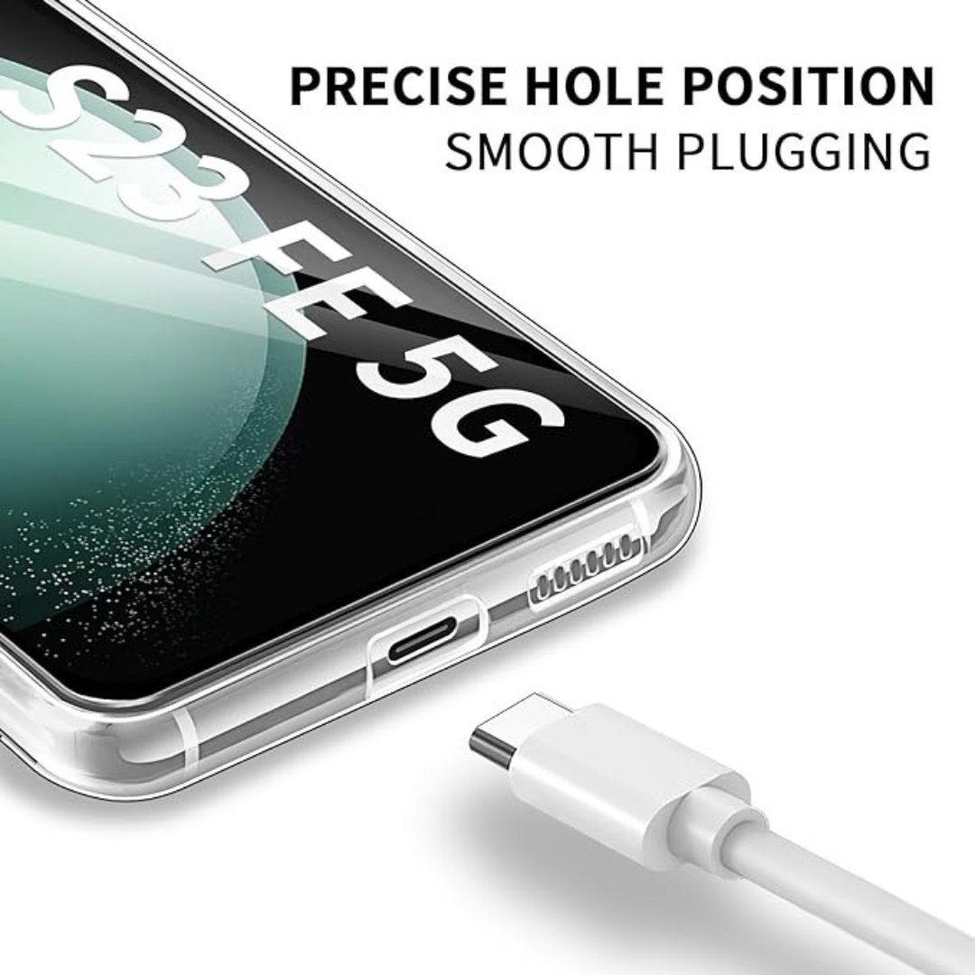 SmartUP Smartphone-Hülle + 2X Schutzglas für Samsung Galaxy S23 FE 5G Panzerfolie Display Case 6,4, kompletter Rundumschutz – Bild 4 von 5