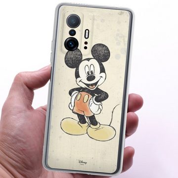 DeinDesign Handyhülle Offizielles Lizenzprodukt Mickey & Minnie Mouse Wasserfarbe, Xiaomi 11T Pro 5G Silikon Hülle Bumper Case Handy Schutzhülle
