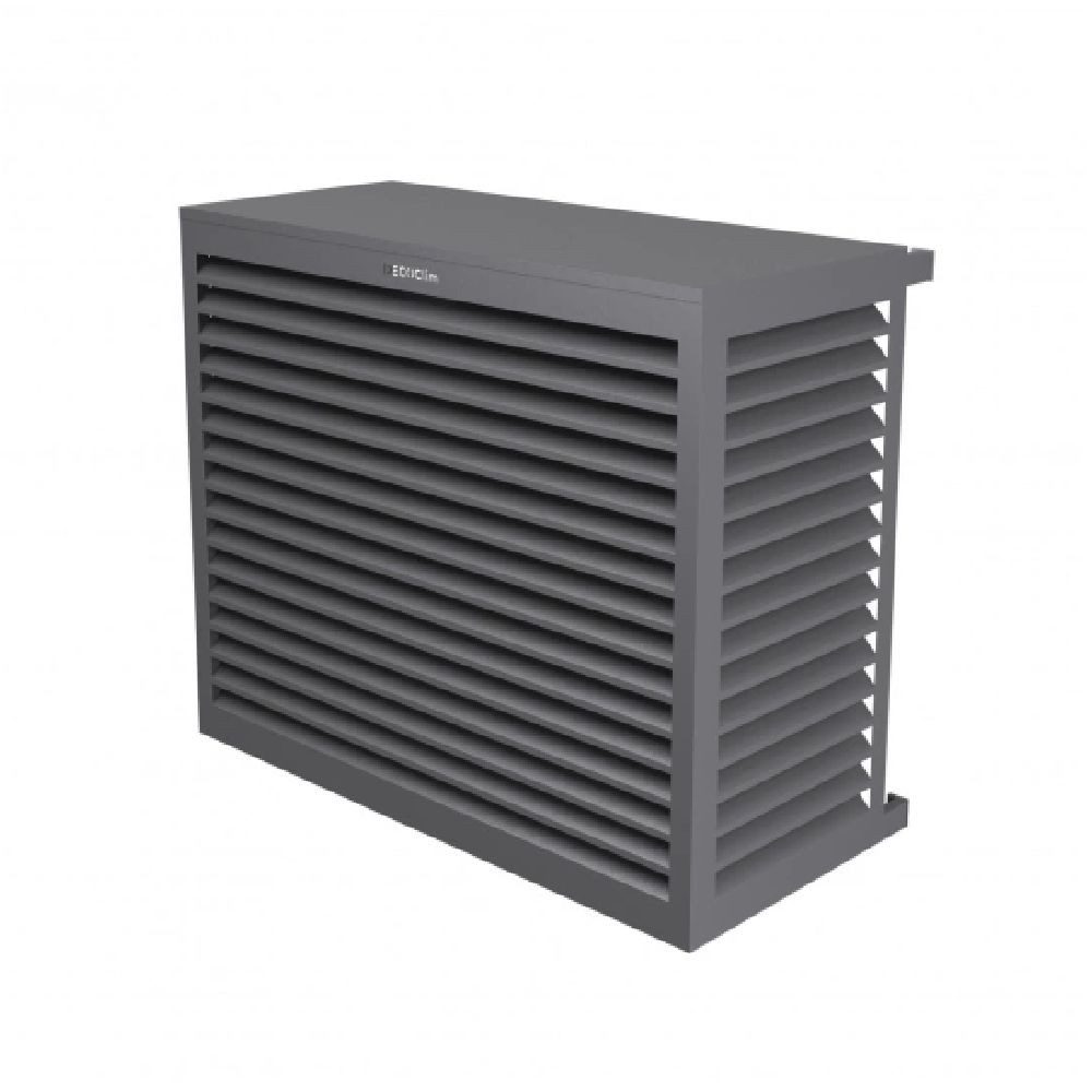DECO Clim Wärmepumpen-Verkleidung Klimaanlagen Wärmepumpen Abdeckung Schutzverkleidung Staubgrau