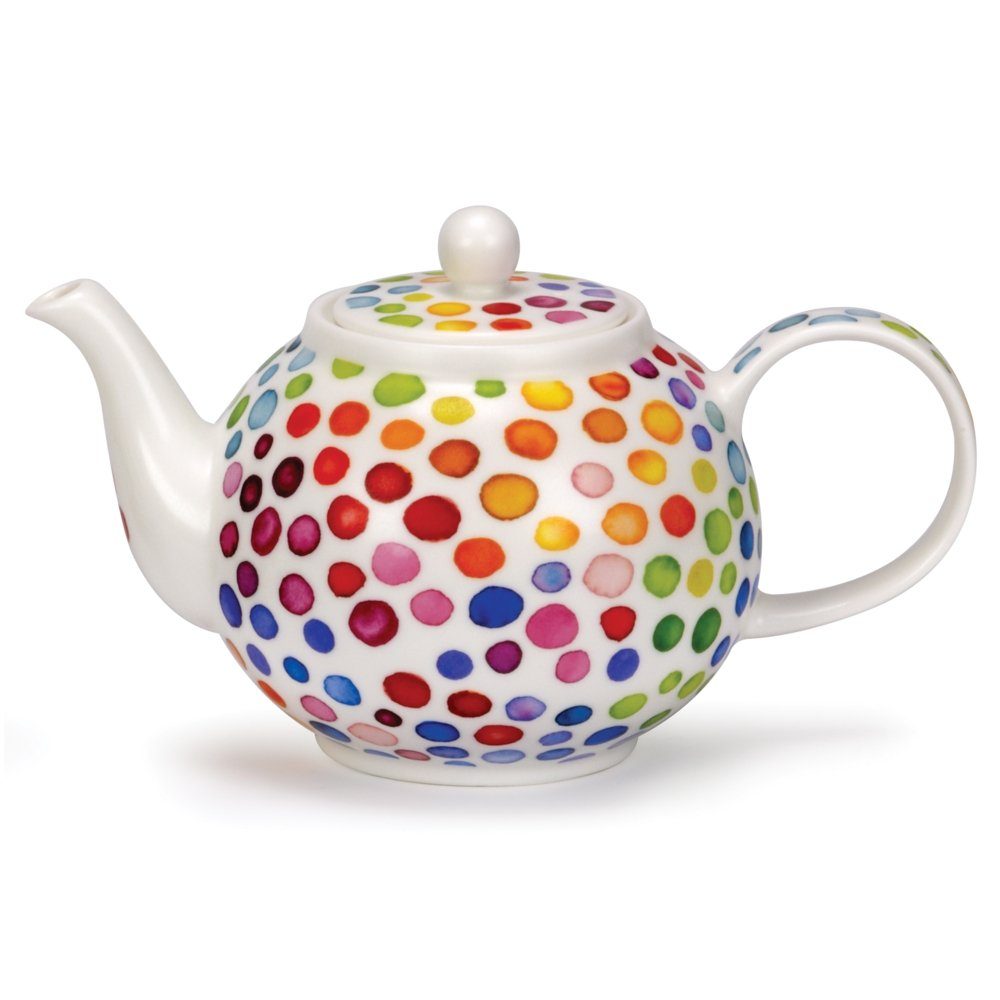 Dunoon Teekanne Hot Spots 1,2 l Fine Bone China Porzellan, (1-St)