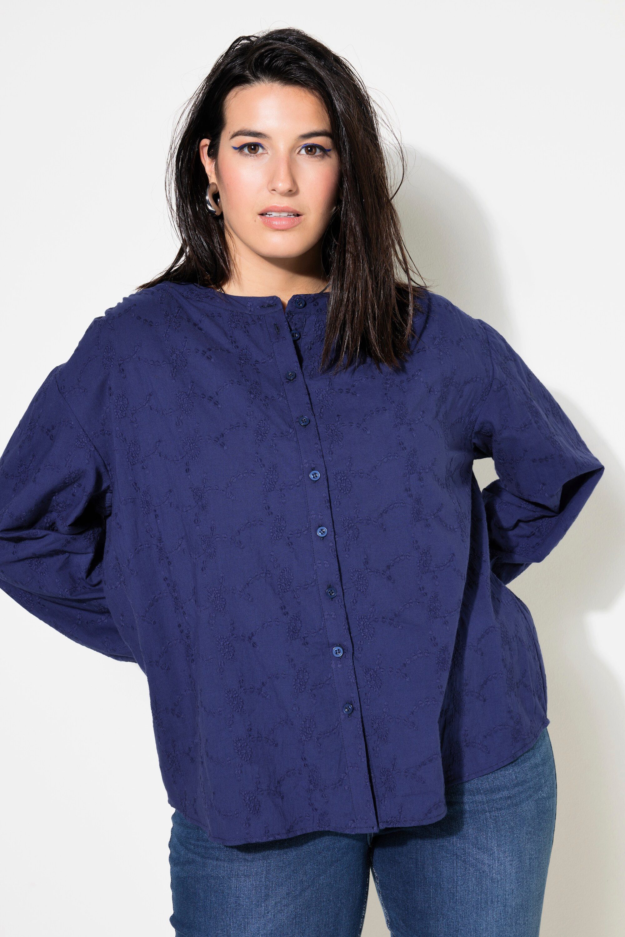 Studio Untold Satinbluse Bluse oversized Struktur-Qualität günstig online kaufen