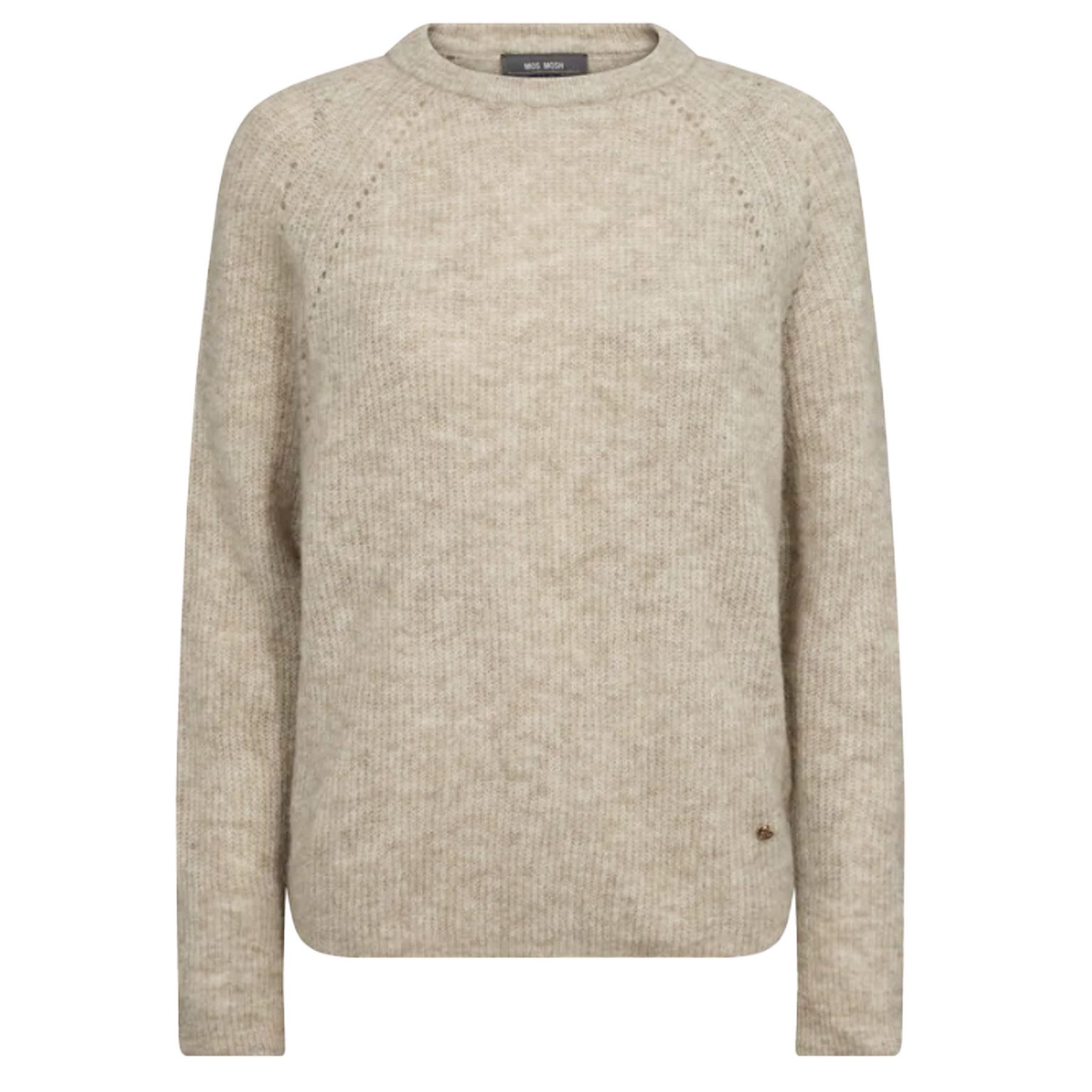 Mos Mosh Strickpullover MOS MOSH Pullover TAMMY THORA mit Alpaka - Feather Gray
