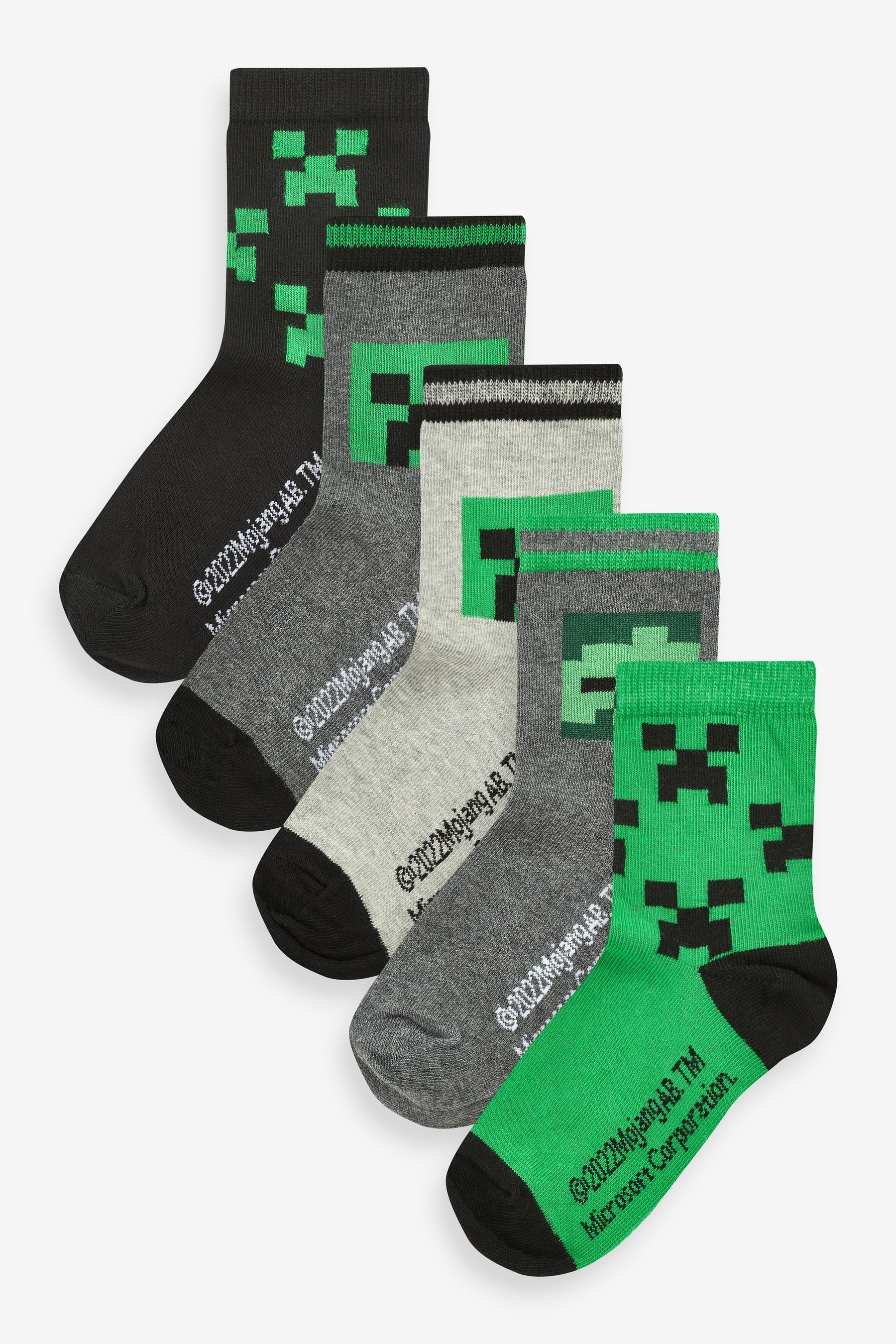 Next Kurzsocken Socken mit Motiv und Baumwolle, 5er-Pack (1-Paar)