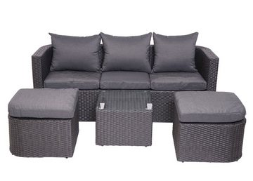 MCW Sitzgruppe MCW-J37, (4-tlg), Klappbarer Tisch, Mit 2 Hockern, Max. Belastbarkeit je Sitzplatz:120kg