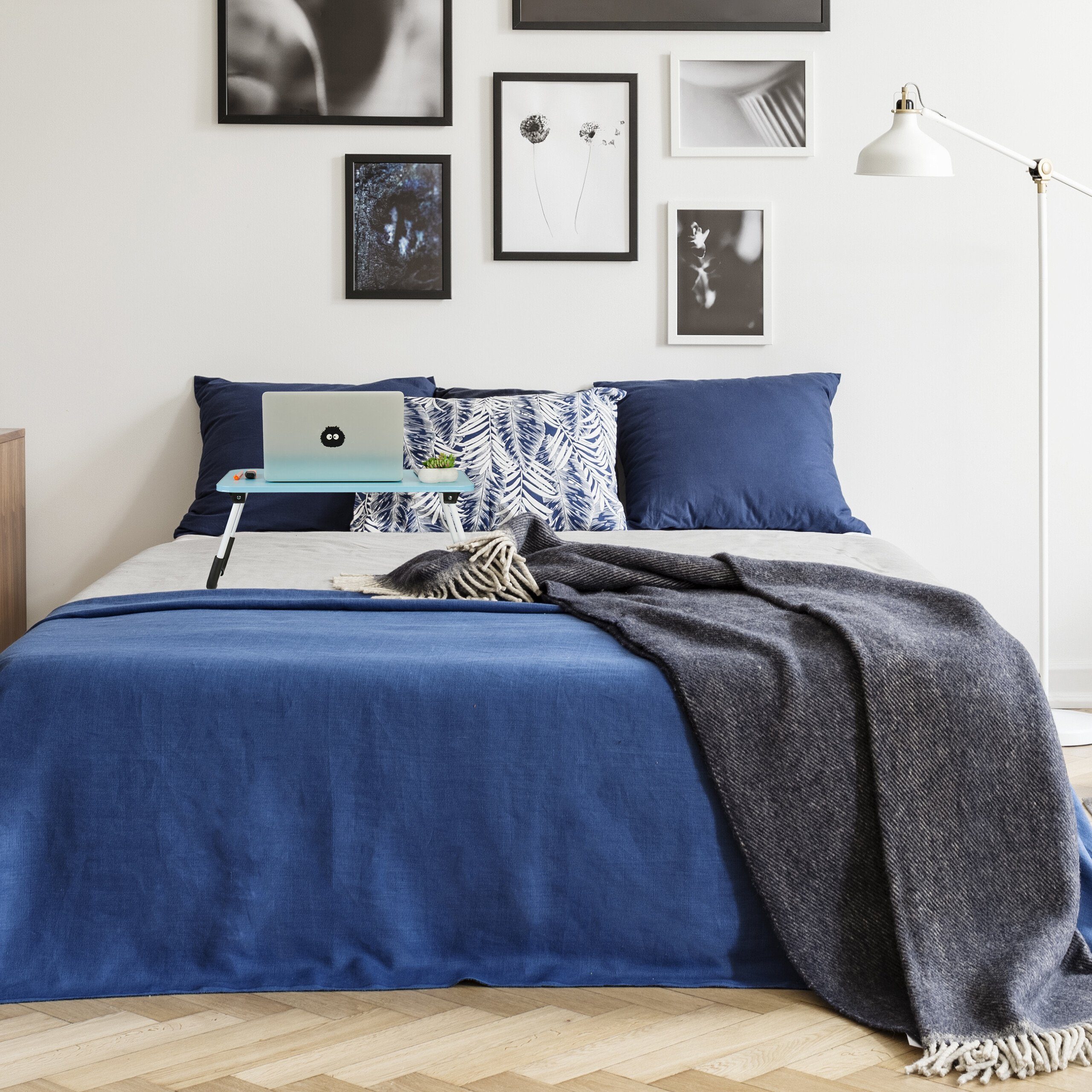 relaxdays Laptoptisch Hellblauer Laptoptisch günstig online kaufen