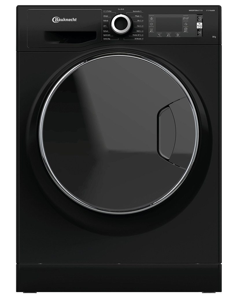 BAUKNECHT Waschmaschine WM BB 8AA, 8 kg, 1400 U/min, Stop&Add – ermöglicht das Nachlegen vergessener Kleidungsstücke