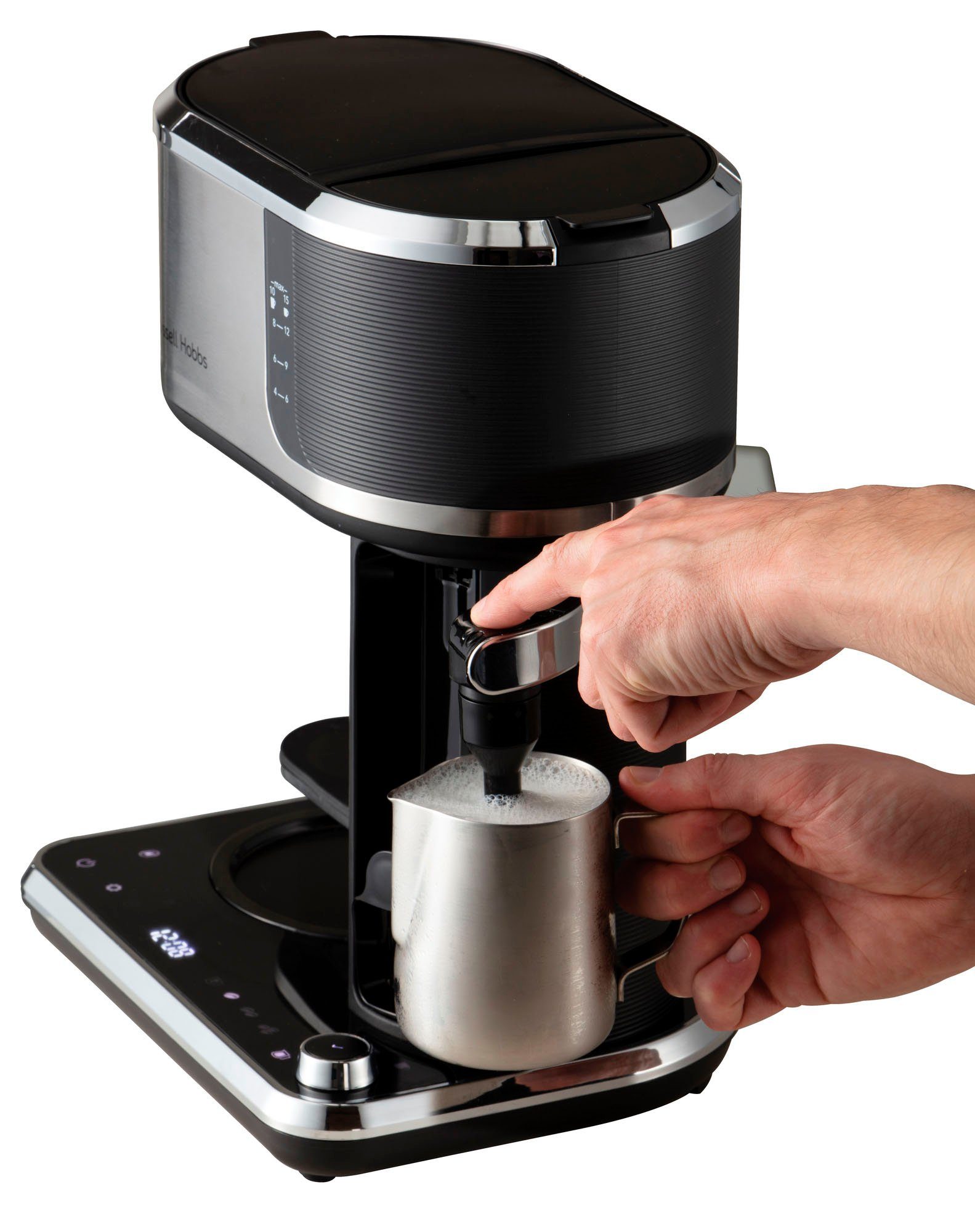 RUSSELL HOBBS Filterkaffeemaschine Attentiv Coffee Bar, 1,25l Kaffeekanne, 26230-56 1x4 Papierfilter