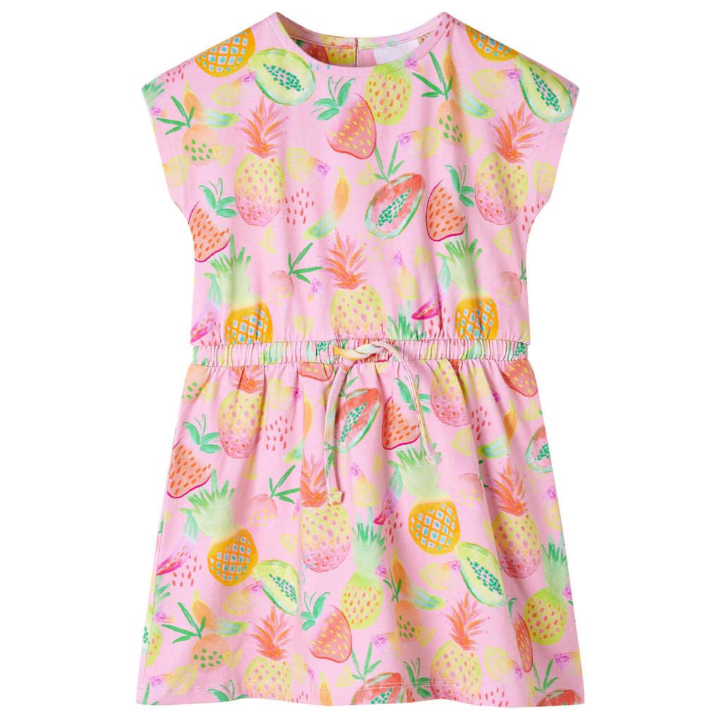 Druckkleid Kinderkleid Zartrosa 128