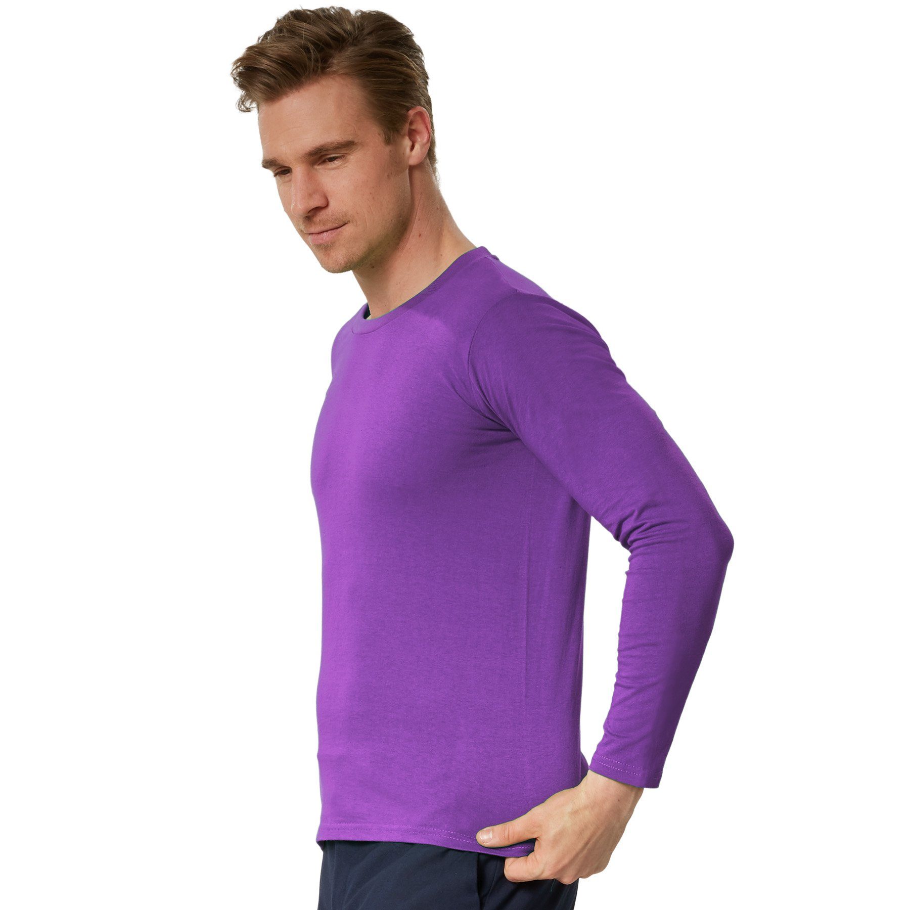 dressforfun Longsleeve Langarm-Shirt Männer