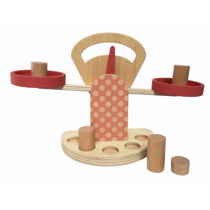 Egmont Toys Kinder-Küchenwaage Kaufladen Waage Holzspielzeug 30x19 cm