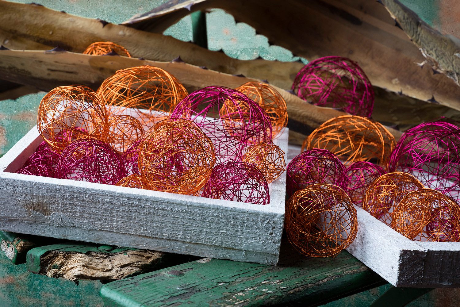 Eurosand Dekokugel DRAHT-BÄLLE 50mm, 5cm/8 Stück in Klarsichtbox