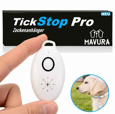 MAVURA Tier-Halsband TickStop Pro Zecken Flöhe Ultraschall Halsband Zeckenschutz, Zeckenhalsband Ungezieferschutz Hunde Katzen Anhänger
