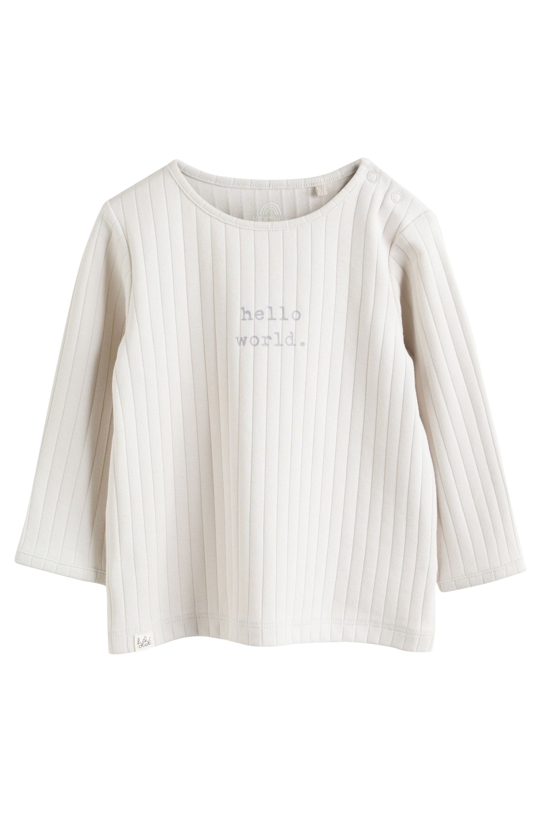 Next Shirt & Leggings Hello World Baby-Oberteil und Leggings, 2er Set (2-tlg)