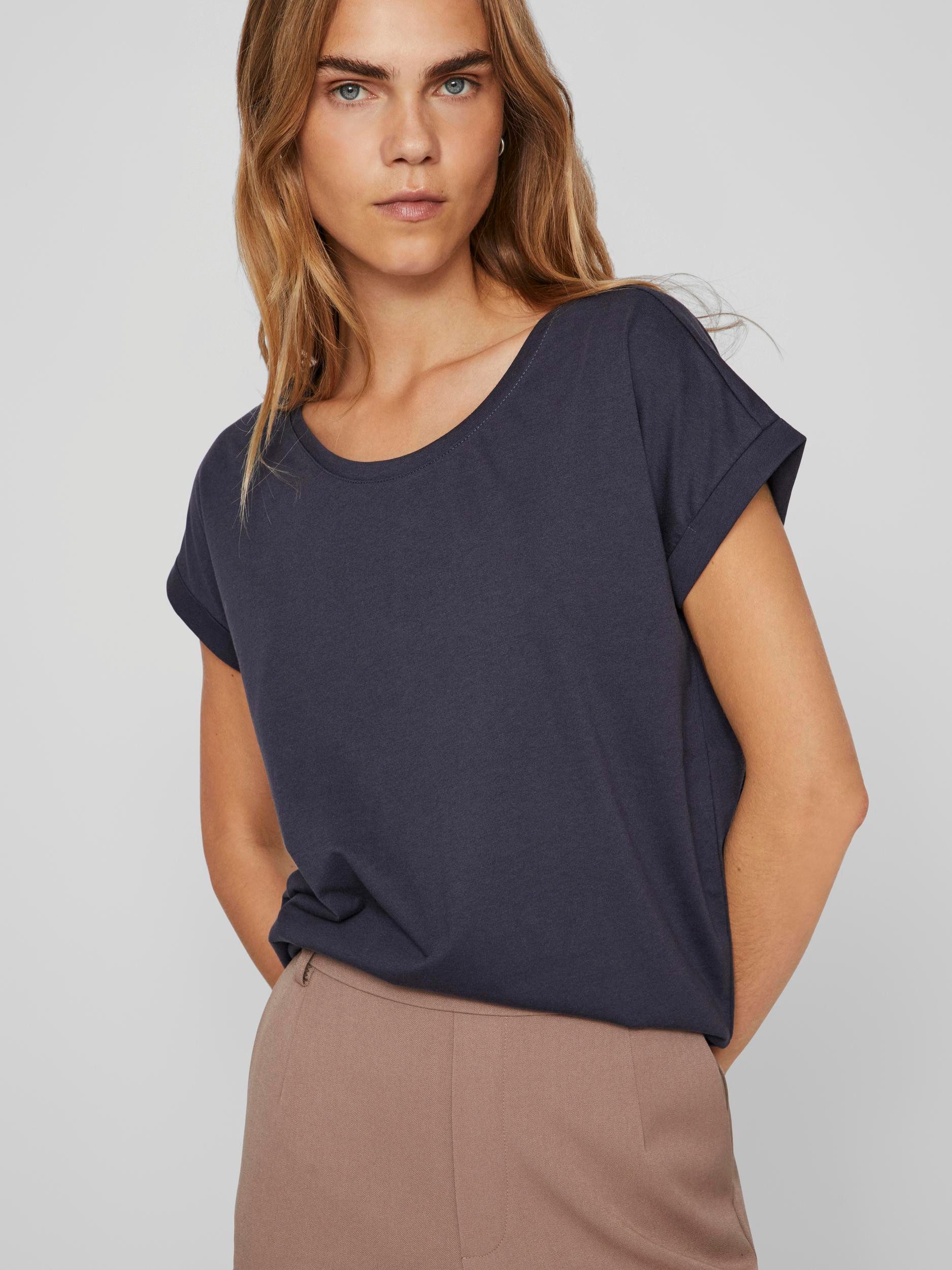 Vila Rundhalsshirt VIDREAMERS NEW PURE T-SHIRT/SU-NOOS Basic Damen-T-Shirt günstig online kaufen