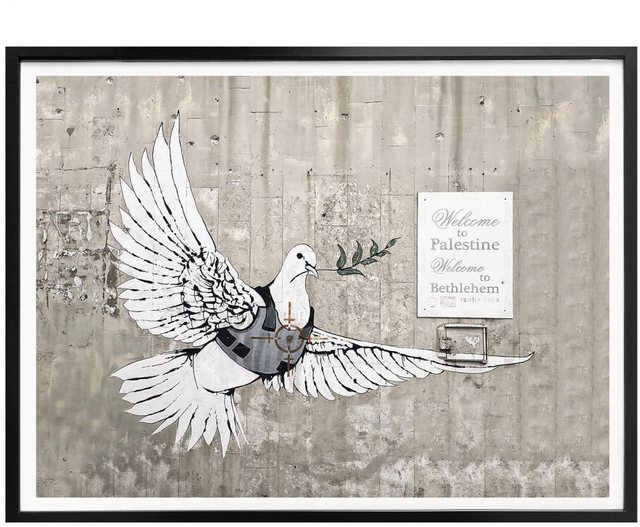 Wall-Art Poster »Graffiti Bilder Die Friedenstaube«, Vögel (1 Stück), Poster, Wandbild, Bild, Wandposter-Otto