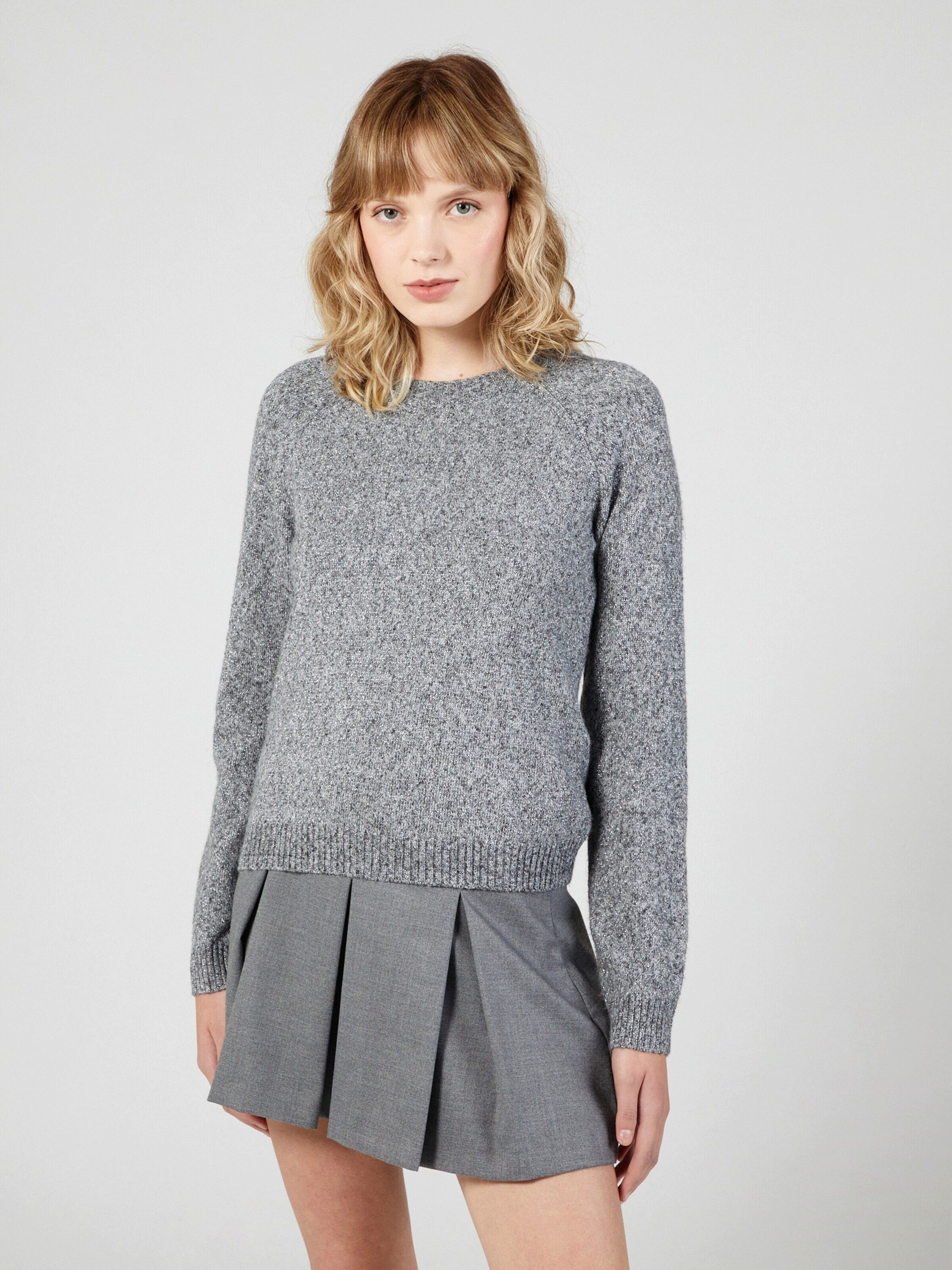 Vero Moda Rundhalspullover "VMDOFFYSHINE LS O-NECK BLOUSE REP NOOS" günstig online kaufen