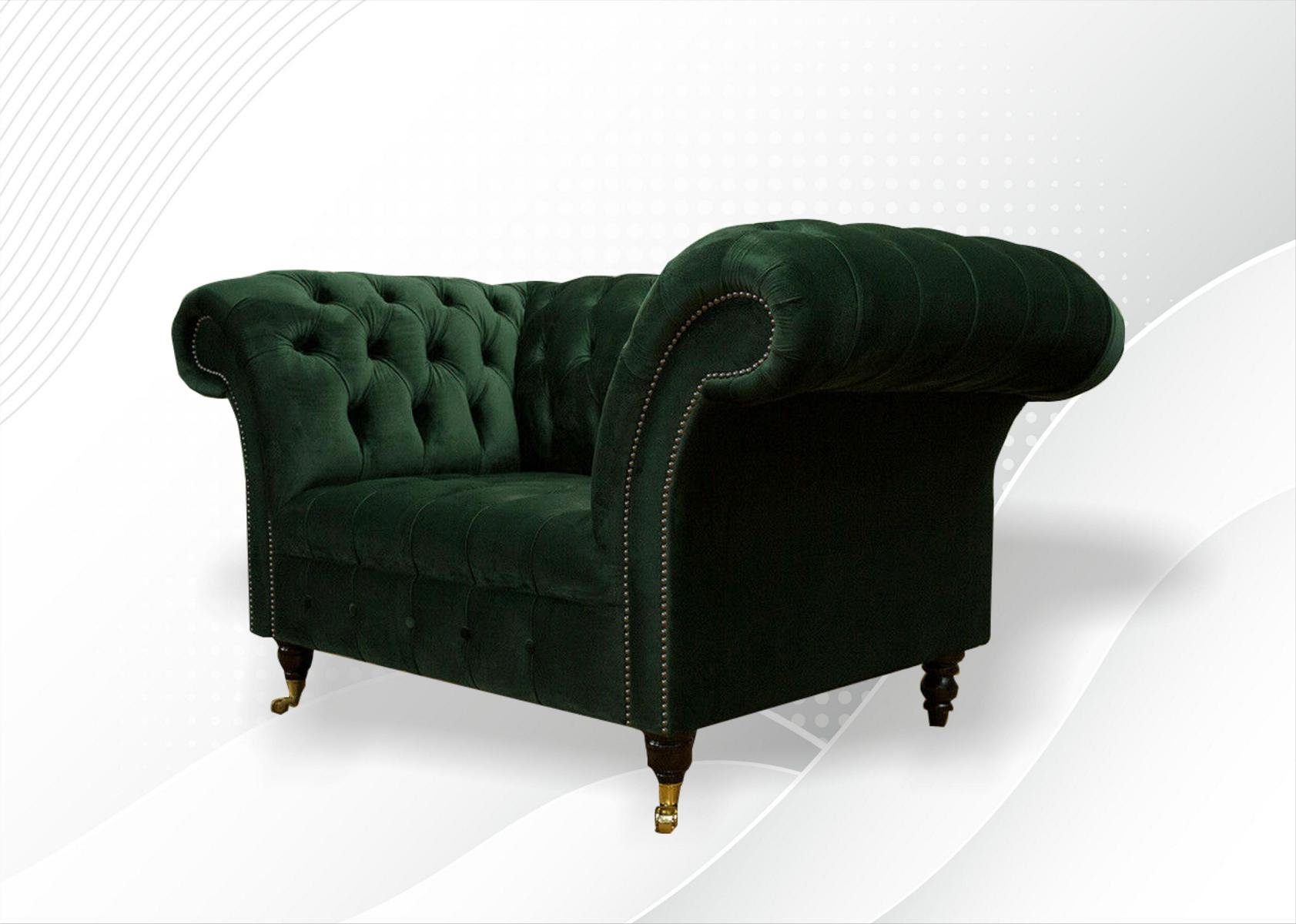 Design Chesterfield-Sessel, Sessel Chesterfield 1,5 Sitzer JVmoebel