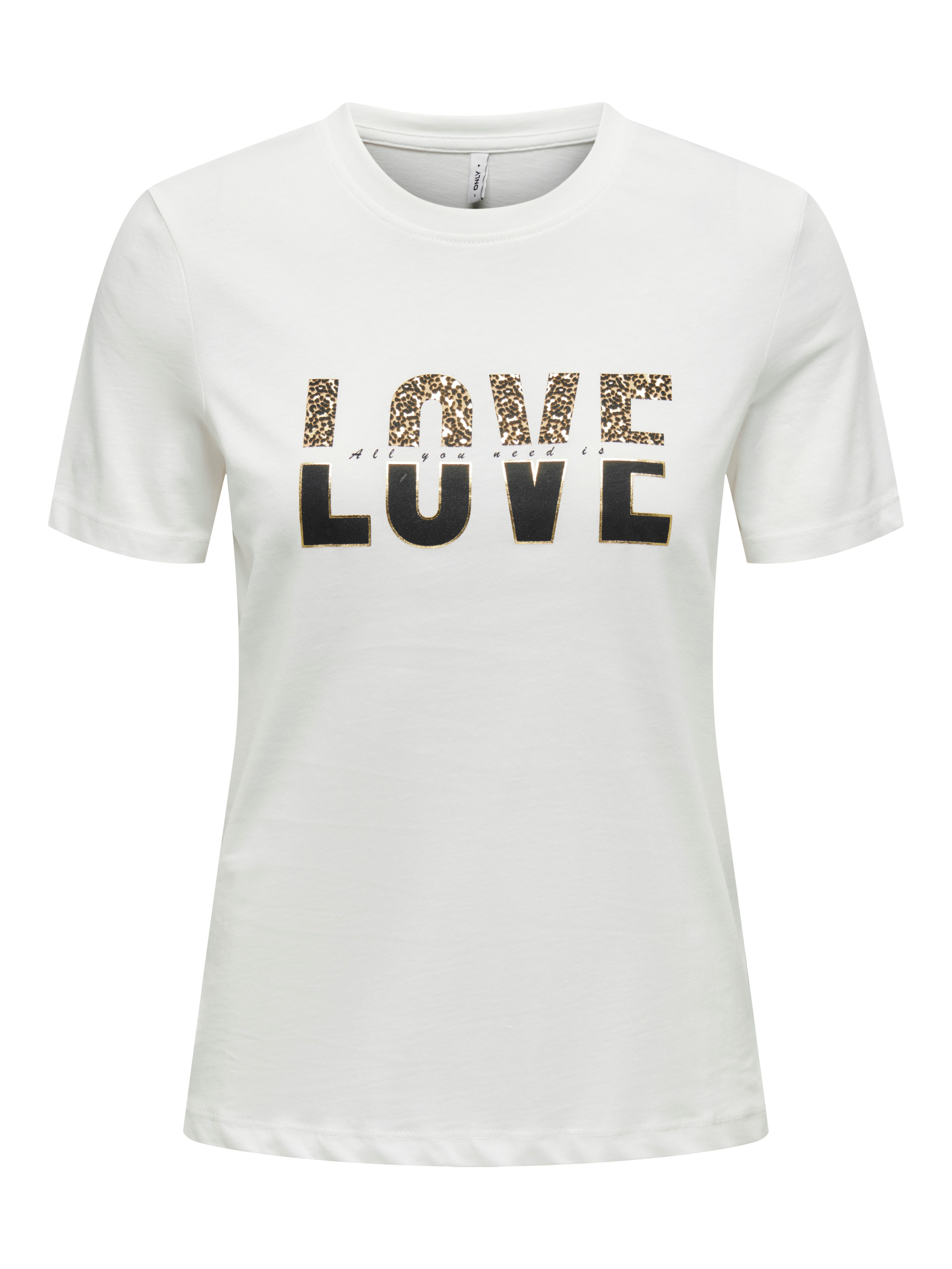 ONLY Kurzarmshirt ONLTANYA LIFE REG S/S LEO PRINT TOP JRS günstig online kaufen