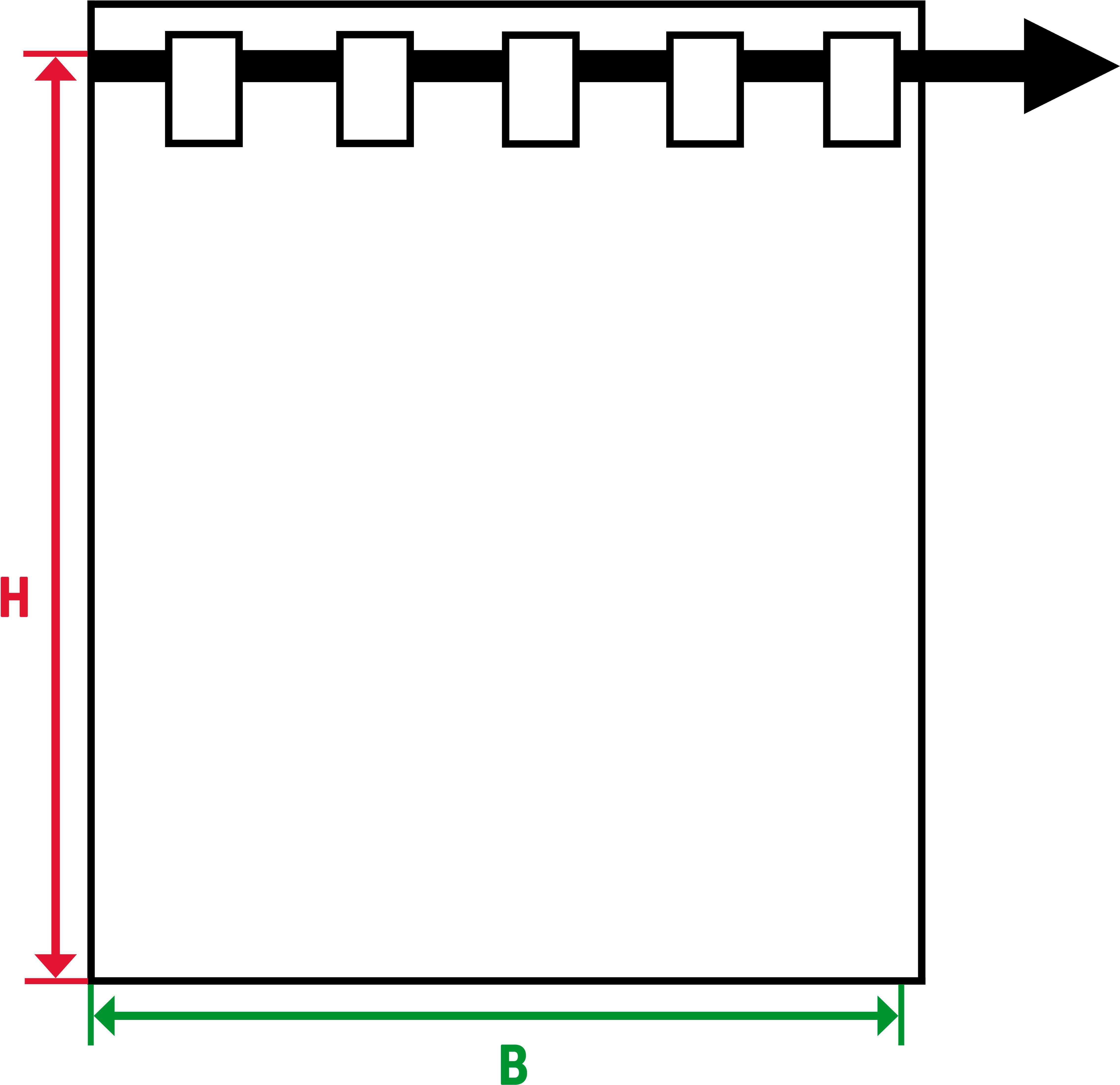 SCHÖNER WOHNEN-Kollektion Vorhang Soho (1 St), verdeckte Schlaufen, transparent, HxB: 250x130 – Bild 4 von 5