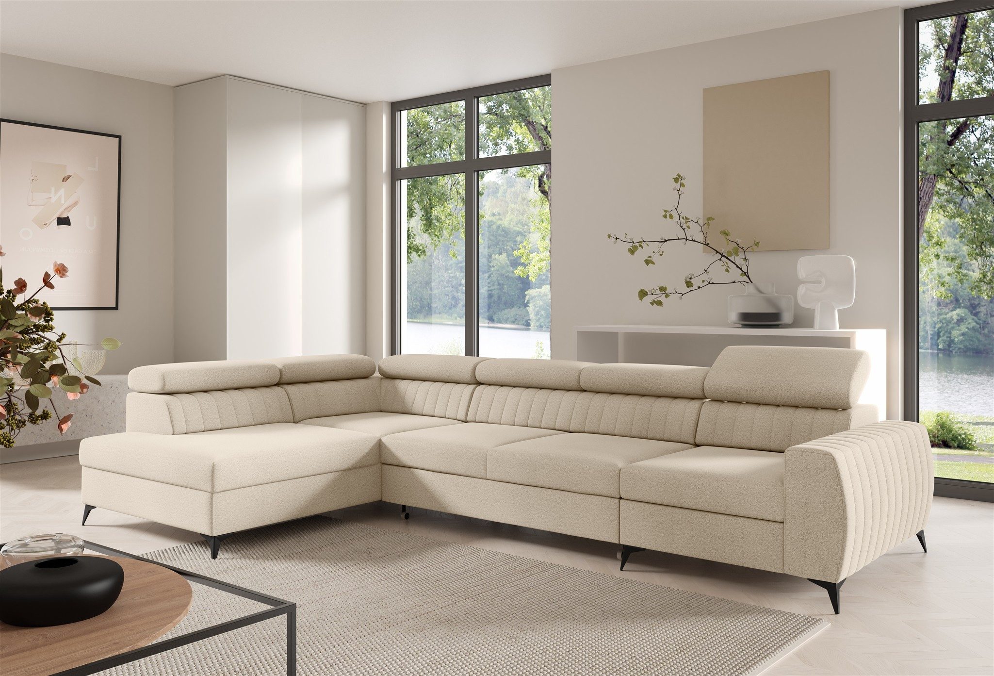Fun Möbel Ecksofa Schlafsofa Sofa TORONTO günstig online kaufen