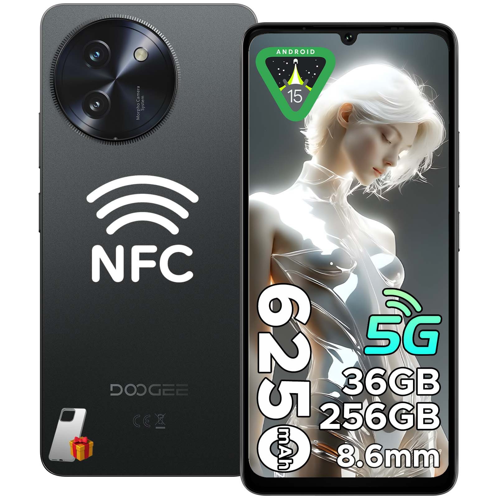 DOOGEE NOTE 59 PRO, Android 15, 5G 8 GB RAM + 256 GB ROM/TF 2 TB Smartphone (6.75 Zoll, 256 GB Speicherplatz, 16 MP Kamera, 120 Hz Display + 6,75 Zoll HD, 4K Video/NFC/Dual SIM/Widevine L1)