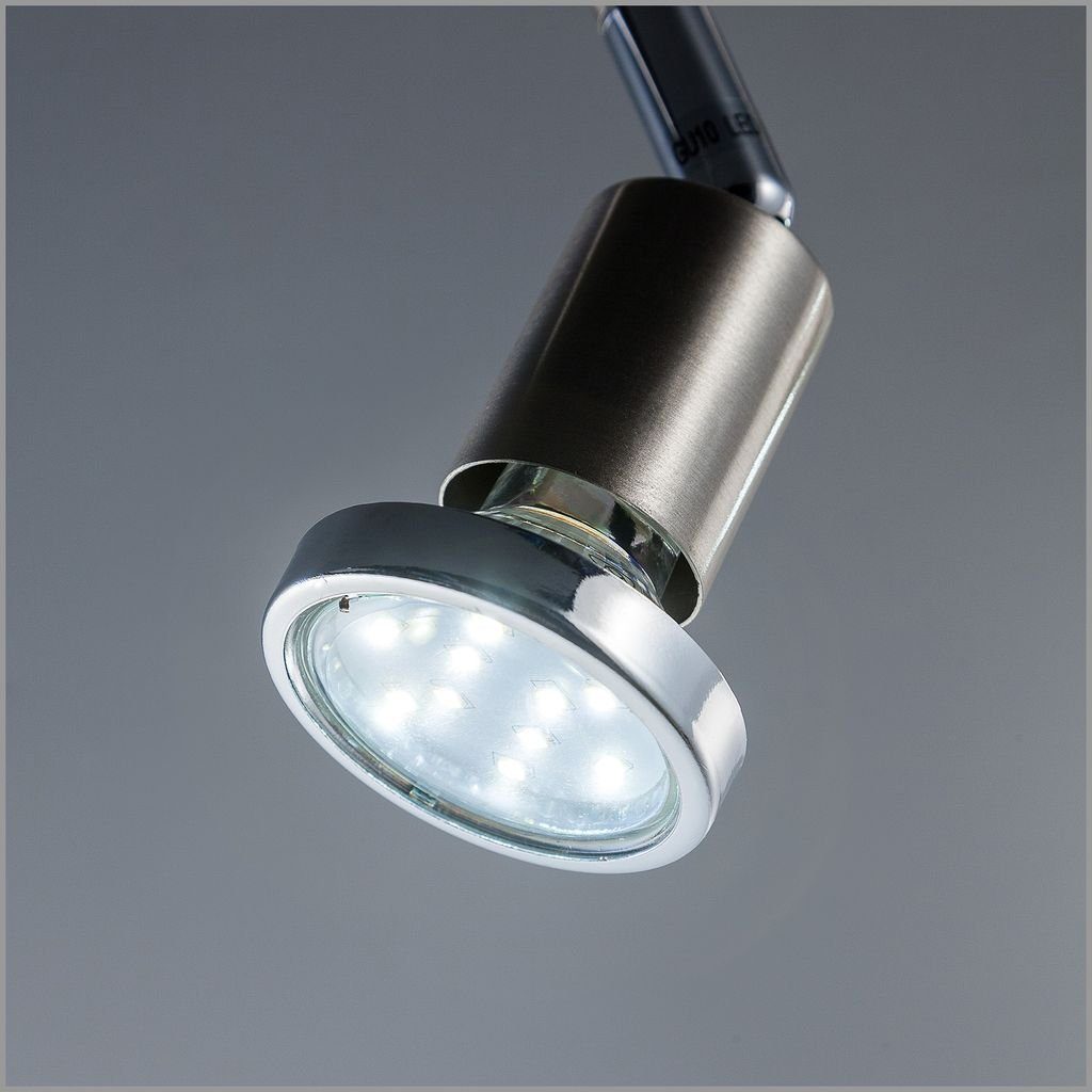 x LED 3W B.K.Licht Warmweiß LED inkl. LED Deckenleuchte Deckenlampe Schwenkbar Deckenleuchte Deckenspot 4 250LM LED 30-02-04-S, GU10 Warmweiß, Lampen wechselbar,