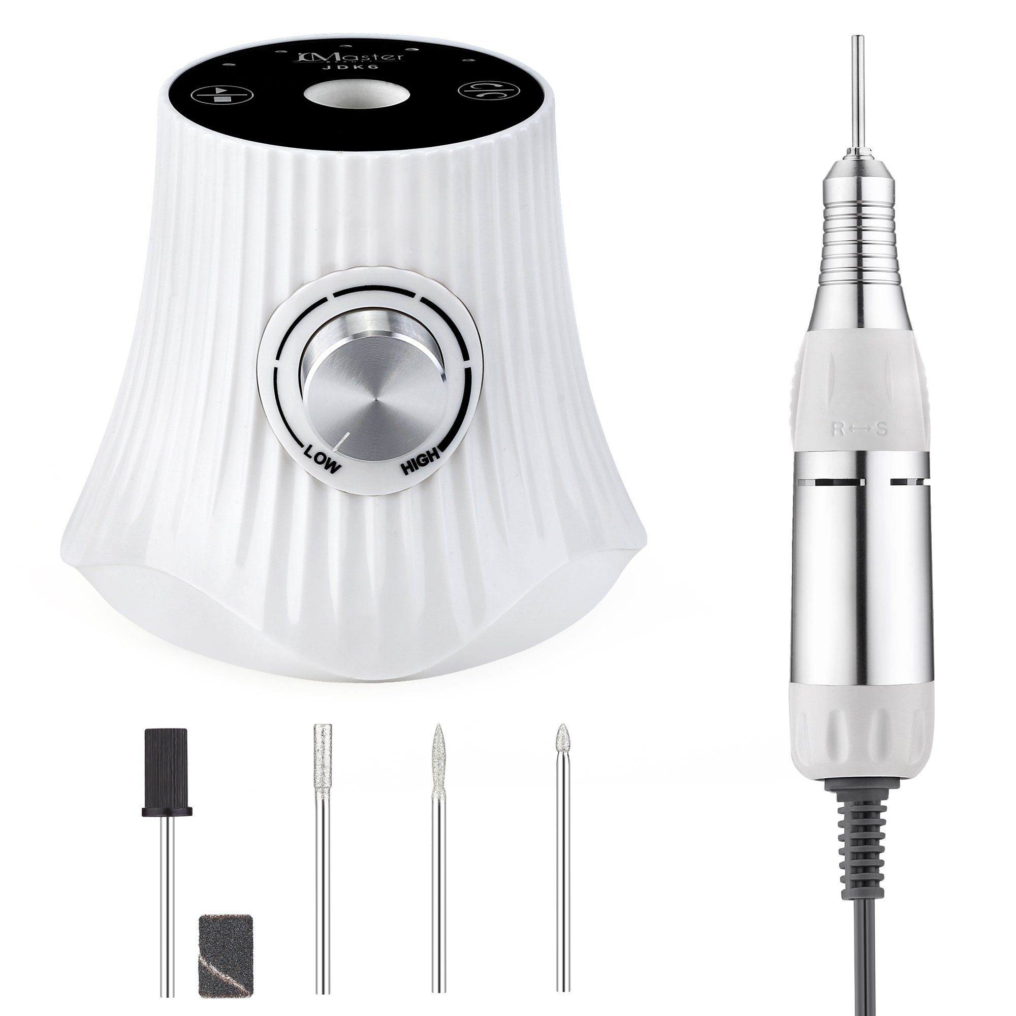 JCMaster Maniküre-Pediküre-Set, Touch Gelnägel Nagelfräser 30000RPM 4x Bits