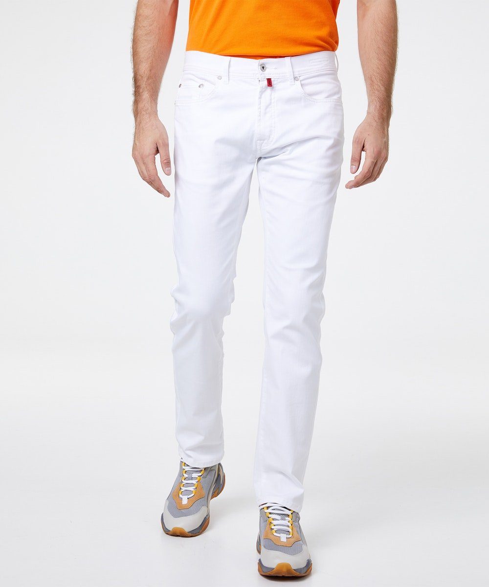 7330.10 air summer Pierre Cardin touch 5-Pocket-Jeans DEAUVILLE white CARDIN PIERRE 31961