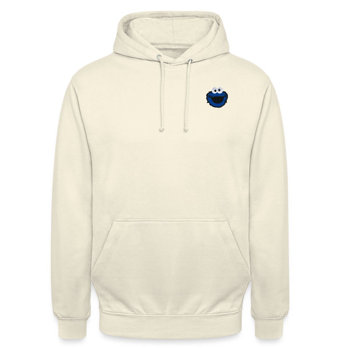 Spreadshirt Hoodie Sesamstraße Stick Krümelmonster Unisex Hoodie (1-tlg)
