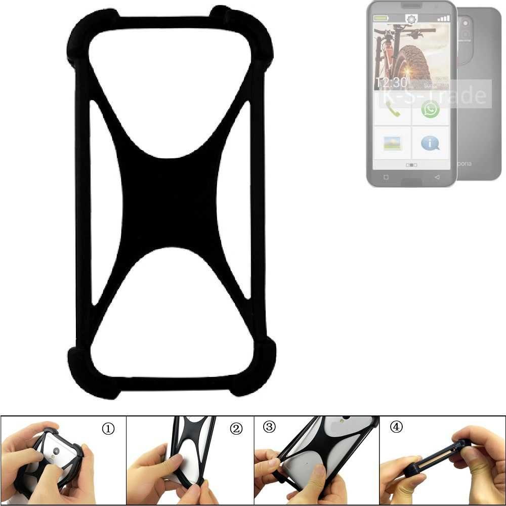 K-S-Trade Handyhülle für Emporia smart.5, Handy-Hülle Schutz-Hülle Silikon Bumper TPU Softcase Smartphone