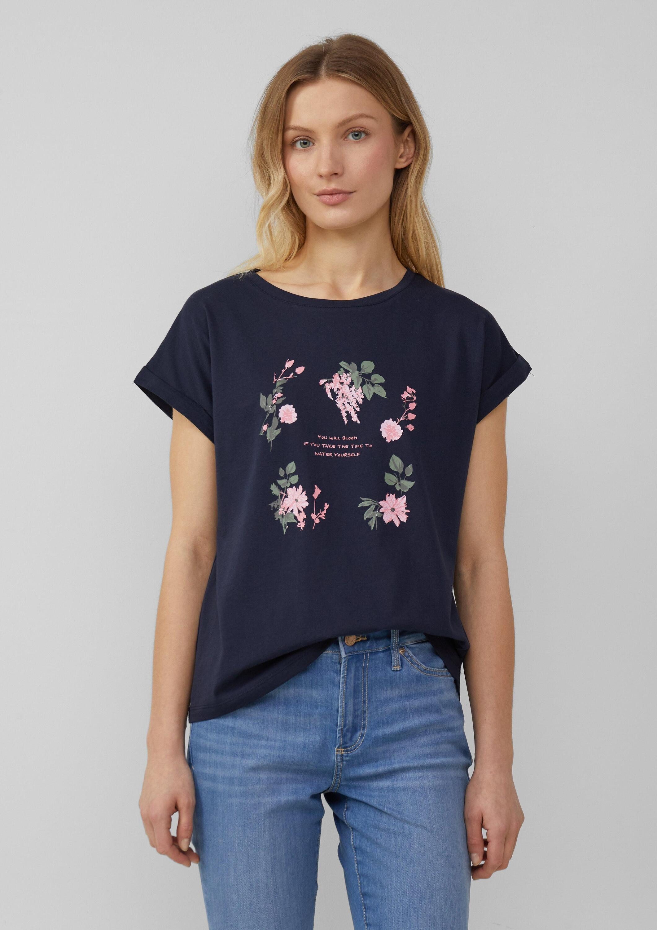 s.Oliver Kurzarmshirt T-Shirt T-Shirt mit Frontprint günstig online kaufen