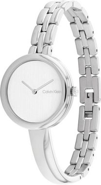 Calvin Klein Quarzuhr SCULPTURAL, 25200278, Armbanduhr, Damenuhr, Mineralglas