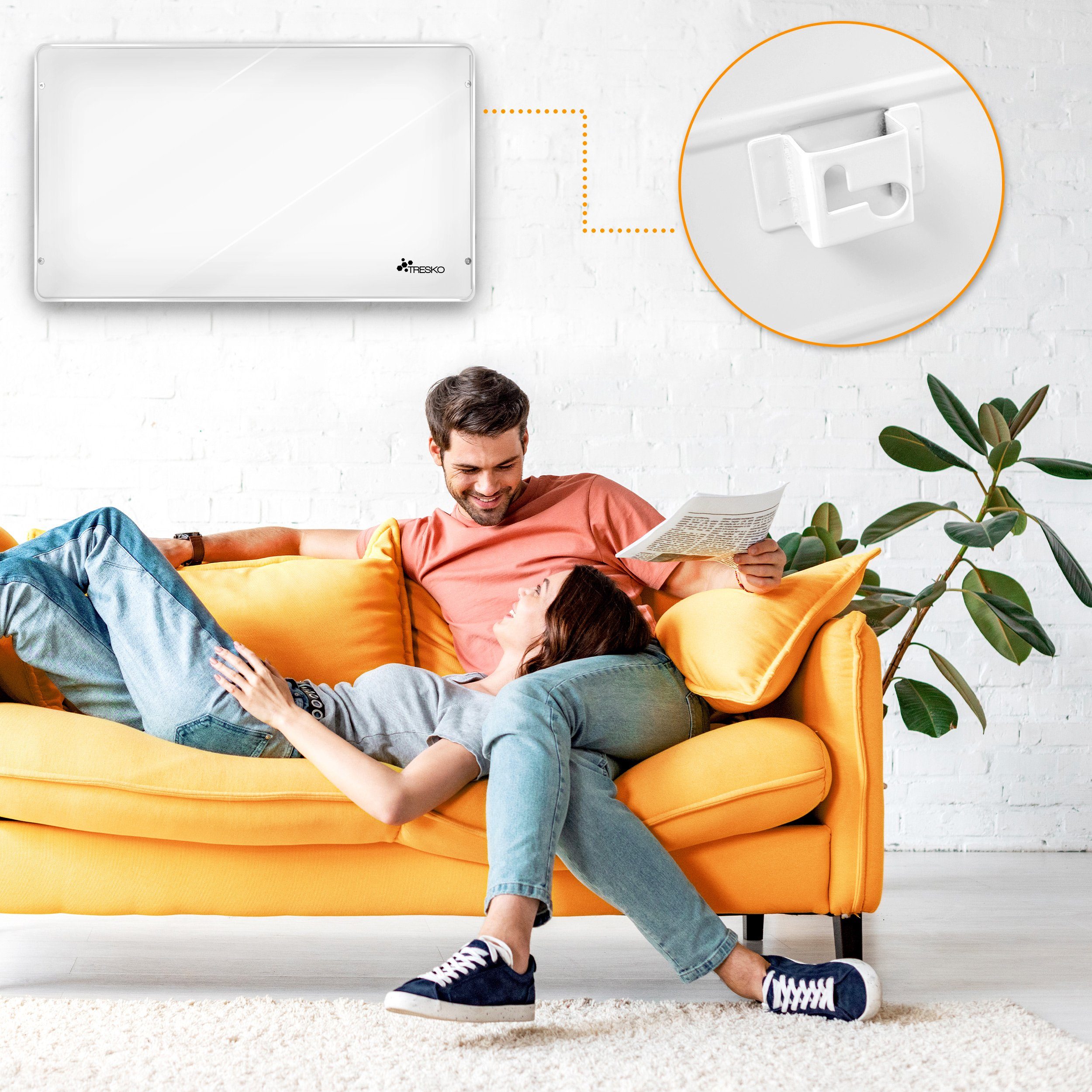 TRESKO Infrarotheizung TRESKO® Infrarotheizung Elektroheizung Wandheizung G günstig online kaufen