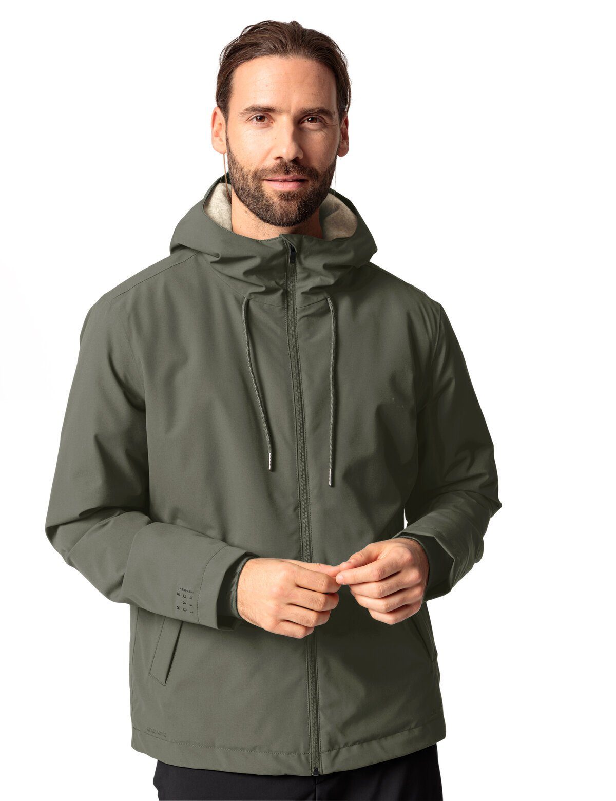 VAUDE Outdoorjacke Men's (1-St) kompensiert khaki Coreway Klimaneutral Jacket