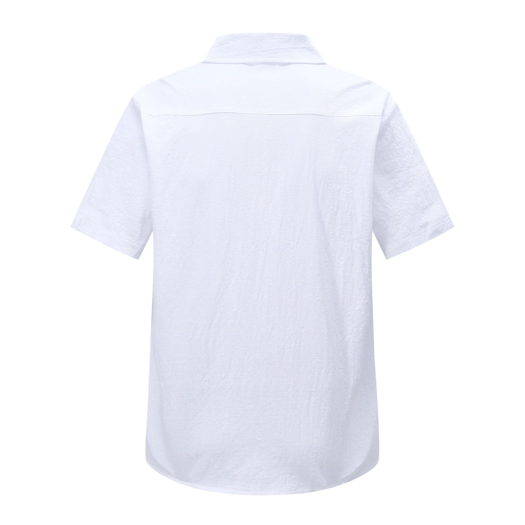 Allthemen Kurzarmhemd Herren Vintage Kubanerkragen Kurzarmhemd Freizeithemd lockerer