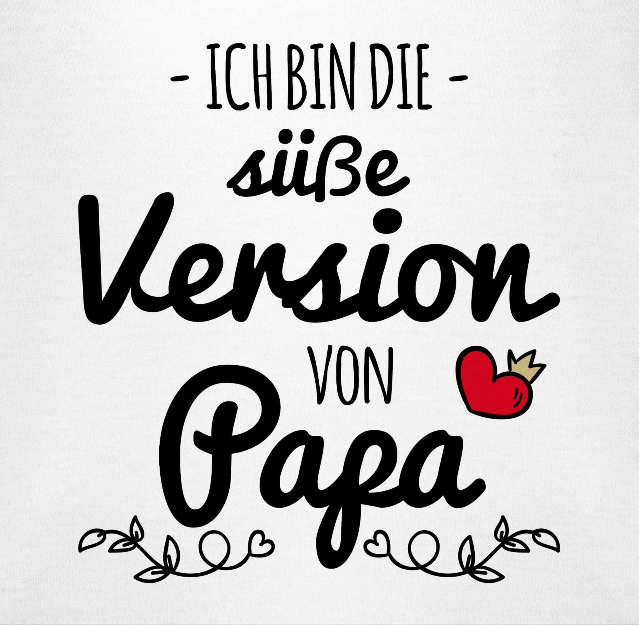 Shirtracer Baby Papa Süße Vatertag Weiß von Version 2 Geschenk T-Shirt