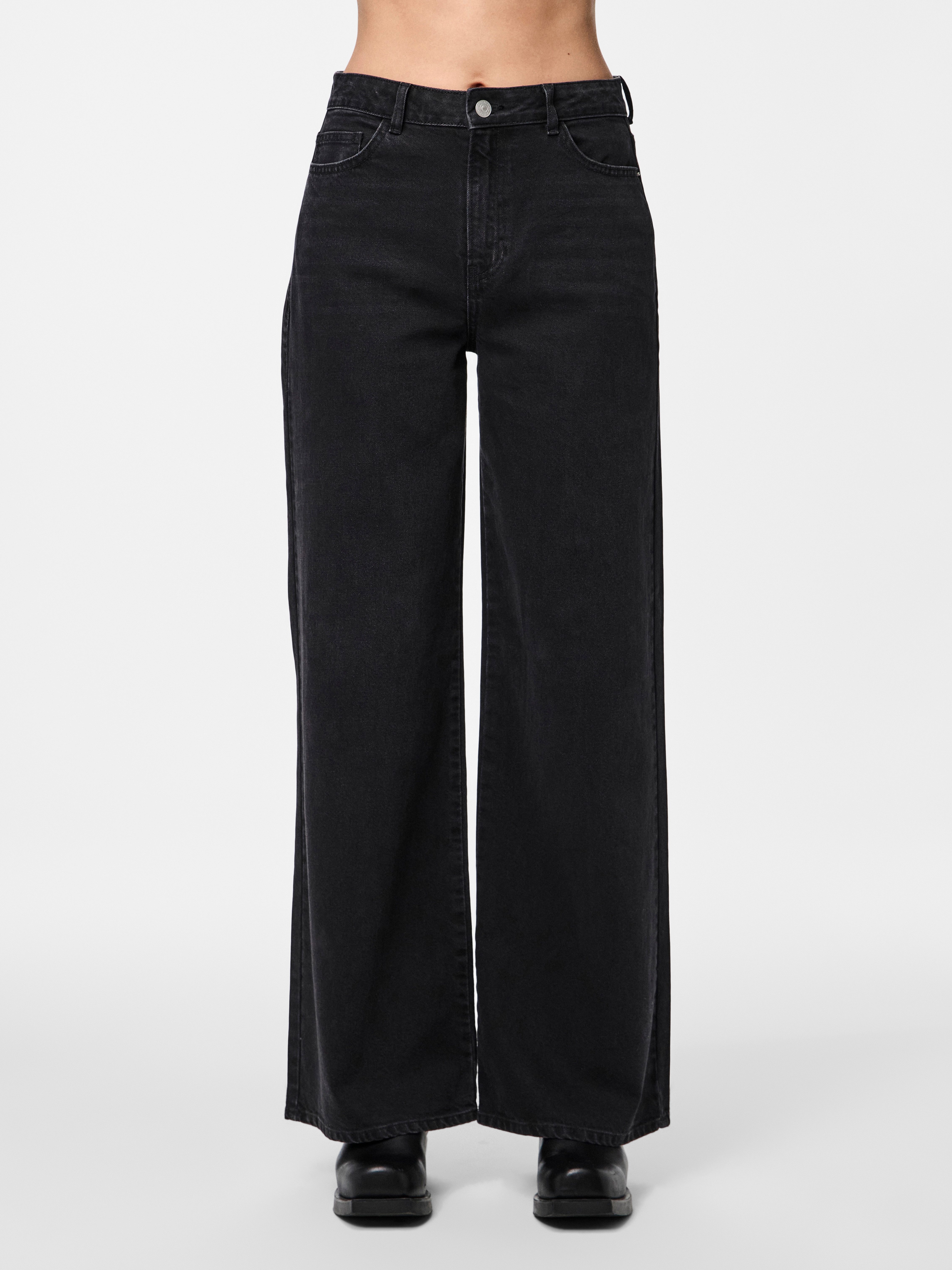 pieces High-waist-Jeans PCSELMA HW WIDE JEANS günstig online kaufen
