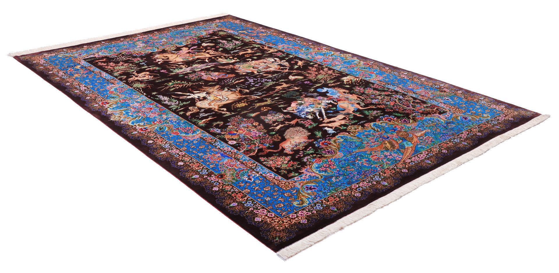 Carpet Avenue Teppich Ghom Seidenkette Bildteppich 299x200, Rechteck, Höhe: 4 mm